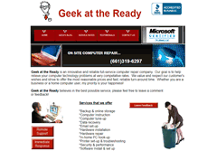 Tablet Screenshot of geekattheready.com